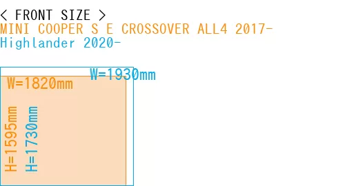 #MINI COOPER S E CROSSOVER ALL4 2017- + Highlander 2020-